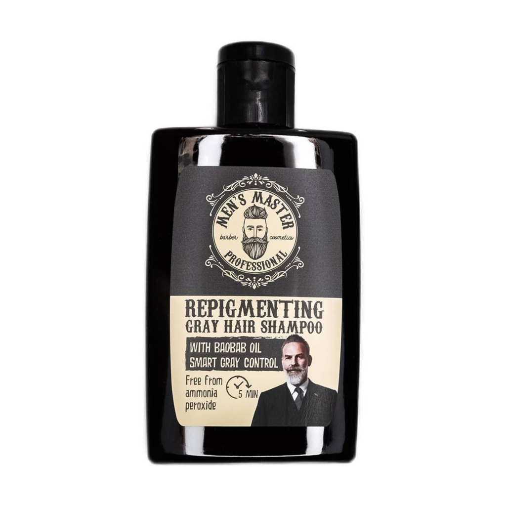 Репігментувальний шампунь Men's Master Smart Gray Control Repigmenting Gray Hair Shampoo для сивого волосся, 120 мл